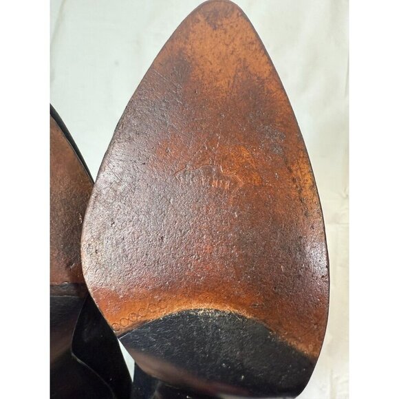 Stuart Weitzman Black velvet Slingback Heeled Pumps Size 9.5 with Rhinestones - Picture 7 of 14